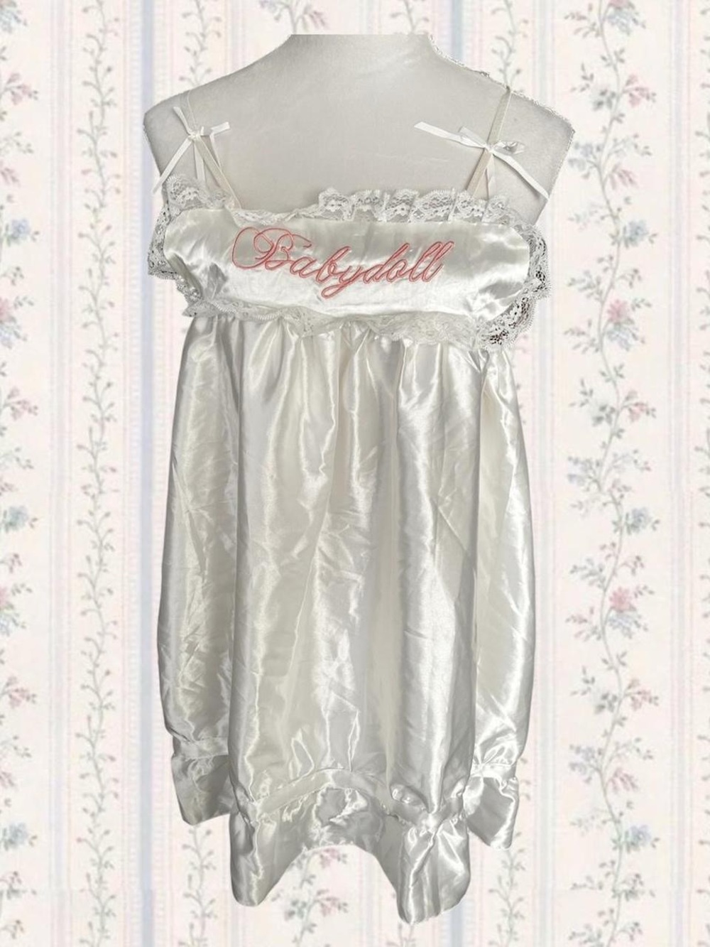 White Silky Babydoll dress